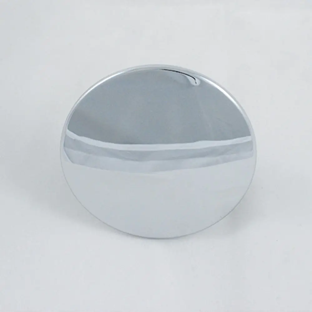 Chromfarbener Ventilstopfen von Kludi mit glatter, reflektierender Oberfläche und runder Form, auf hellem Hintergrund platziert.